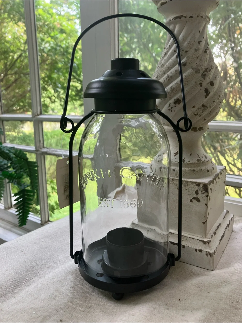 NWT - Yankee Candle Mason Jar Tea Light Hanging Lantern